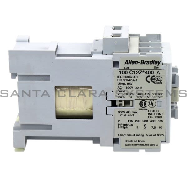 Allen Bradley 100-C12ZJ400 Contactor Product Image