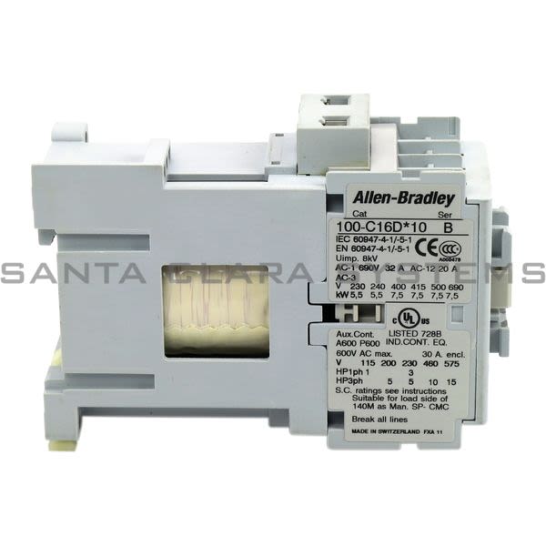 Allen Bradley 100-C16DJ10 Contactor Product Image