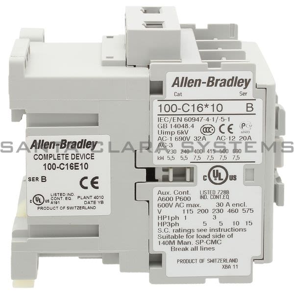 Allen Bradley 100-C16E10 Contactor Product Image