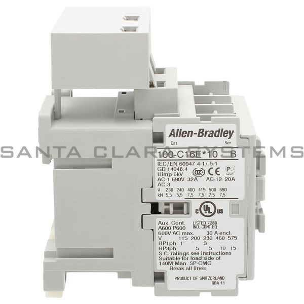 Allen Bradley 100-C16ED10  Contactor Product Image