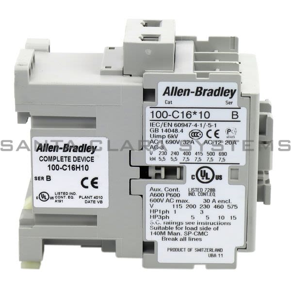 Allen Bradley 100-C16H10  Contactor Product Image