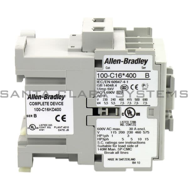 Allen Bradley 100-C16KD400 Contactor Product Image