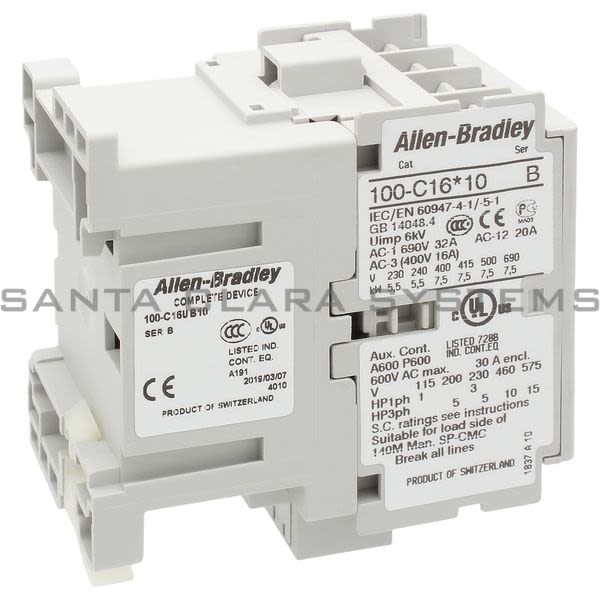 Allen Bradley 100-C16UB10 Contactor Product Image