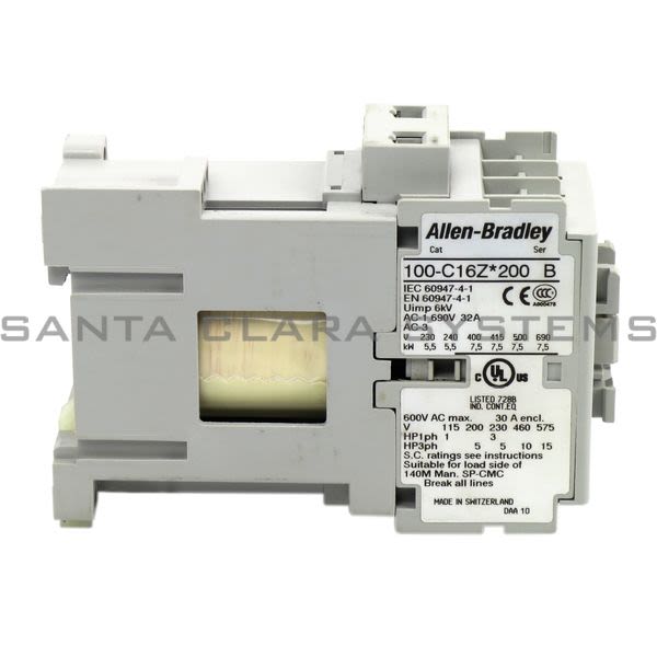Allen Bradley 100-C16ZS200 Contactor Product Image