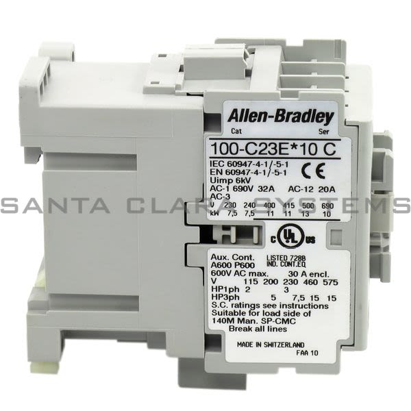 Allen Bradley 100-C23UEJ10 Contactor Product Image