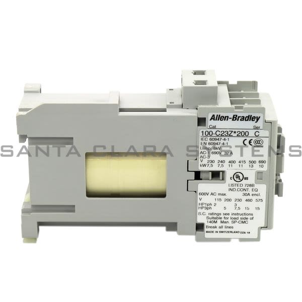 Allen Bradley 100-C23ZG200  Contactor Product Image