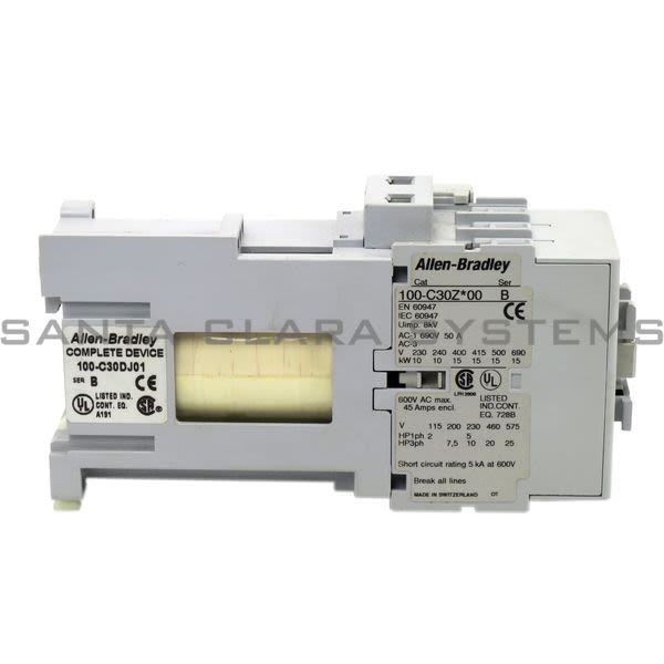 Allen Bradley 100-C30DJ01  Contactor Product Image