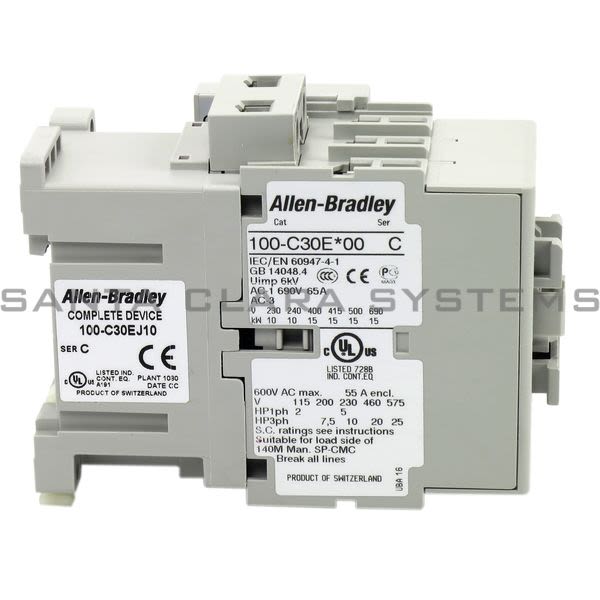 Allen Bradley 100-C30EJ10 Contactor Product Image