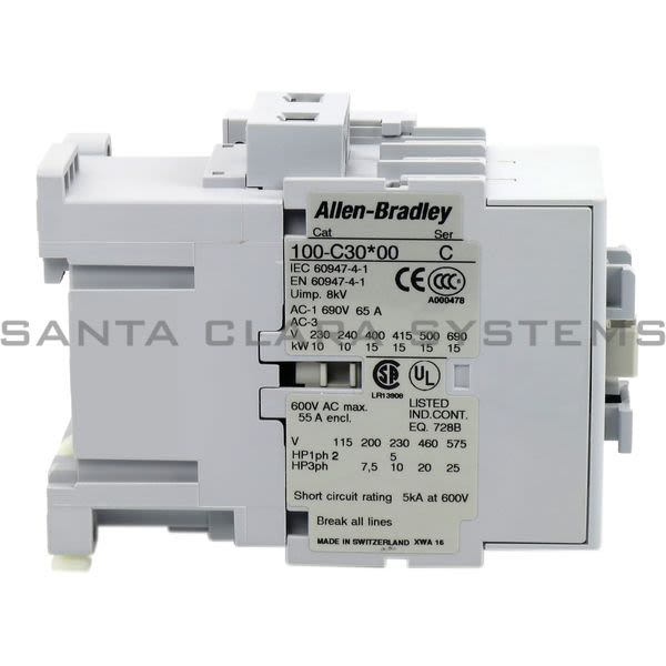 Allen Bradley 100-C30KA01 Contactor Product Image