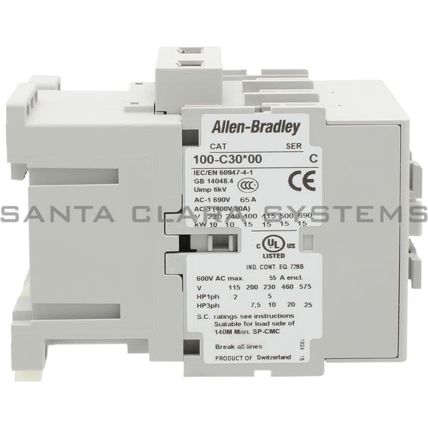 Allen Bradley 100-C30KD00 Contactor Product Image