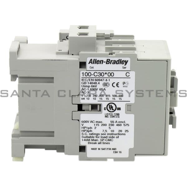 Allen Bradley 100-C30KD10 Contactor Product Image