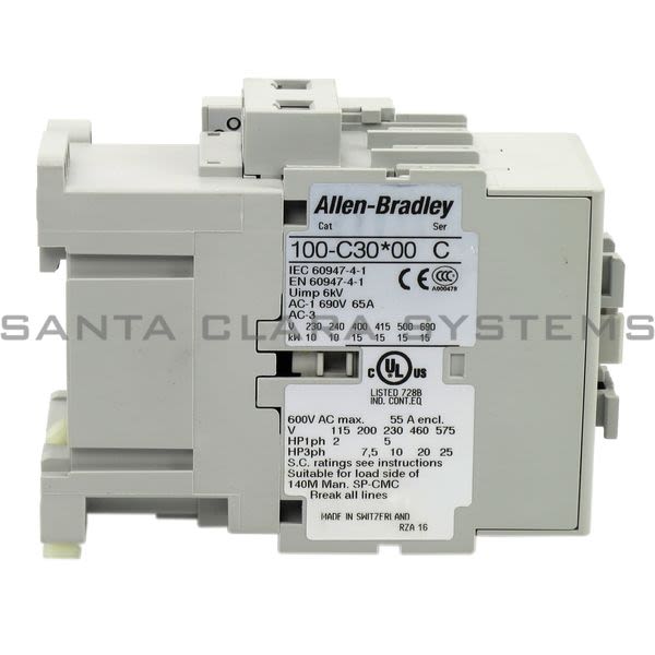 Allen Bradley 100-C30KF01 Contactor Product Image