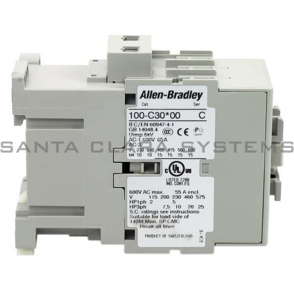 Allen Bradley 100-C30KJ00 Contactor Product Image