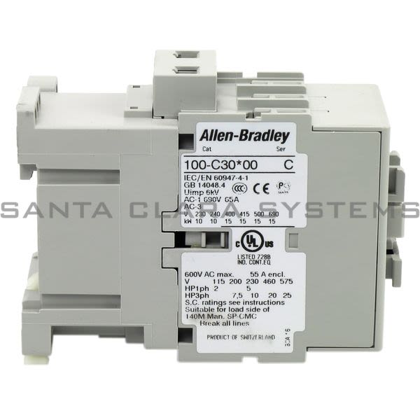 Allen Bradley 100-C30KJ01 Contactor Product Image