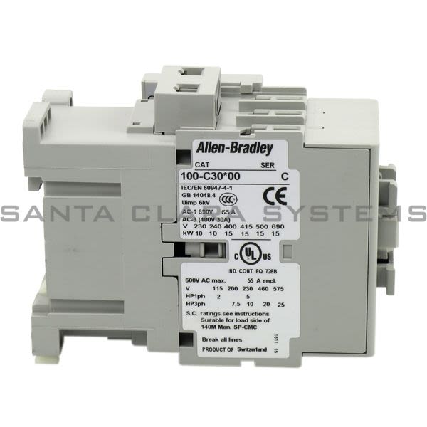 Allen Bradley 100-C30KJ10 Contactor Product Image