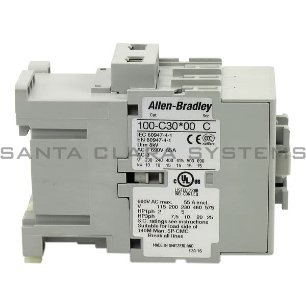 Allen Bradley 100-C30KY00 Contactor Product Image