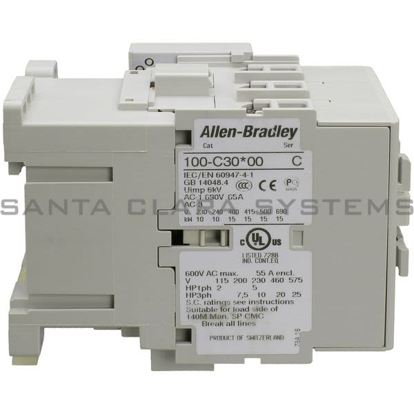 Allen Bradley 100-C30UD10  Contactor Product Image