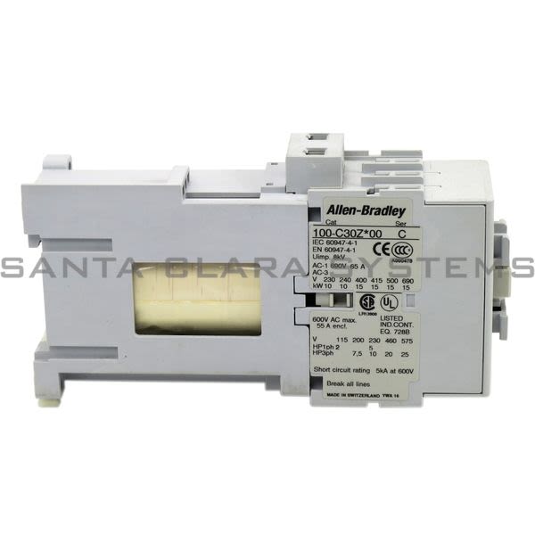Allen Bradley 100-C30ZJ00 Contactor Product Image