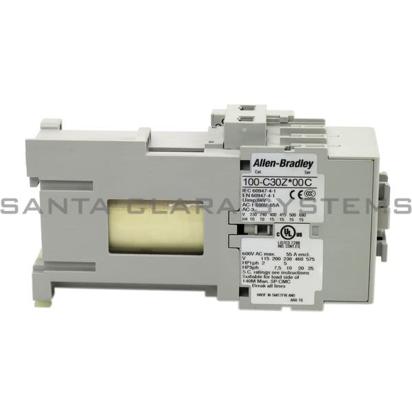 Allen Bradley 100-C30ZJ10 Contactor Product Image