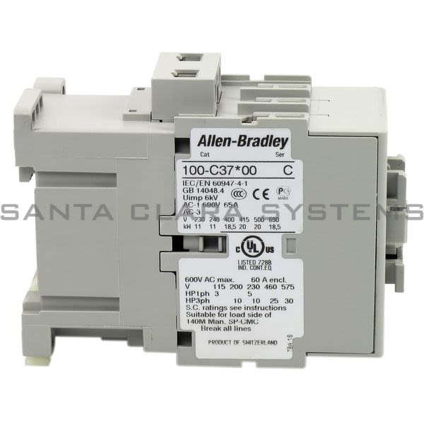 Allen Bradley 100-C37B01 Contactor Product Image