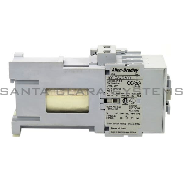 Allen Bradley 100-C37DJ01 Contactor Product Image