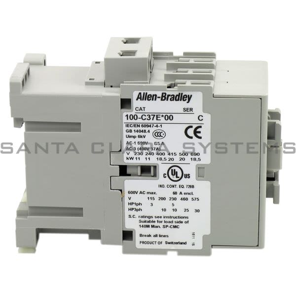 Allen Bradley 100-C37EJ00 Contactor Product Image