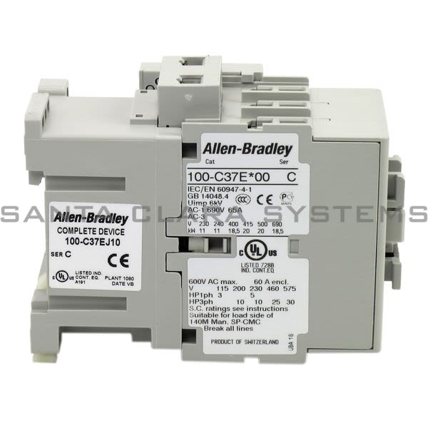 Allen Bradley 100-C37EJ10  Contactor Product Image