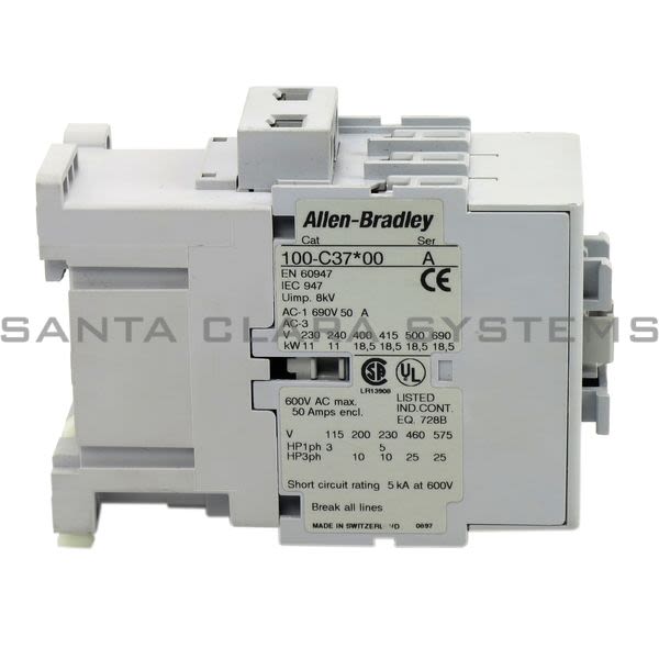 Allen Bradley 100-C37F00 Contactor Product Image