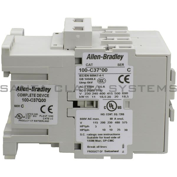 Allen Bradley 100-C37Q00 Contactor Product Image