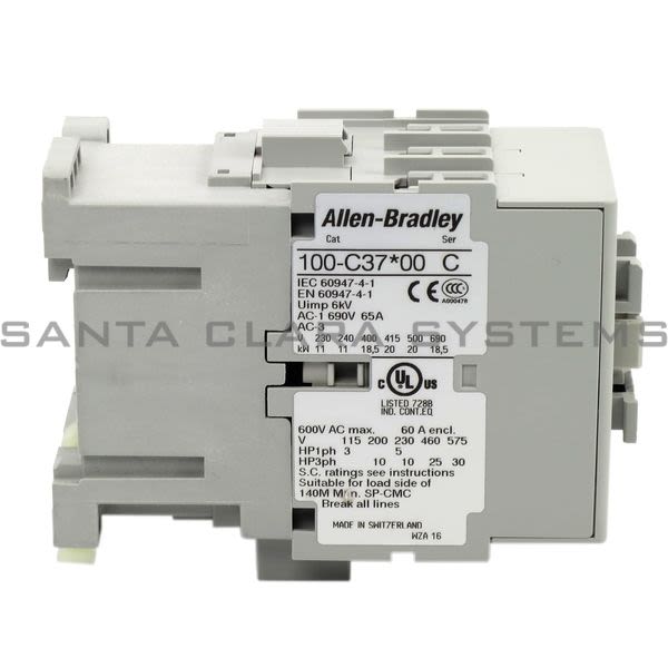 Allen Bradley 100-C37UD10 Contactor Product Image