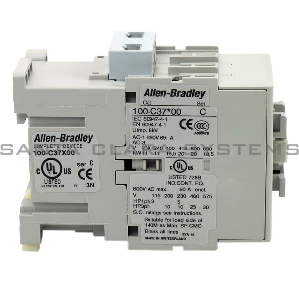 Allen Bradley 100-C37X00  Contactor Product Image