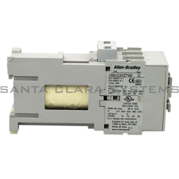 Allen Bradley 100-C37ZJ00 Contactor Product Image