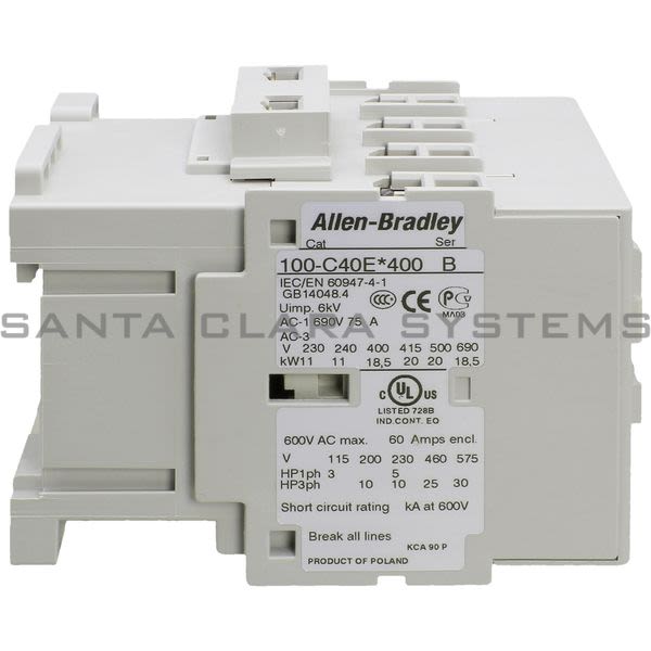 Allen Bradley 100-C40EJ400  Contactor Product Image