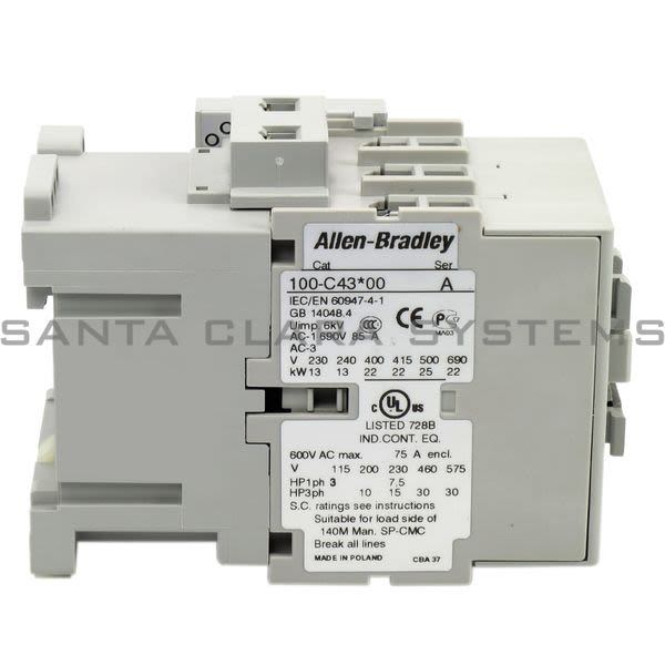 Allen Bradley 100-C43B01  Contactor Product Image