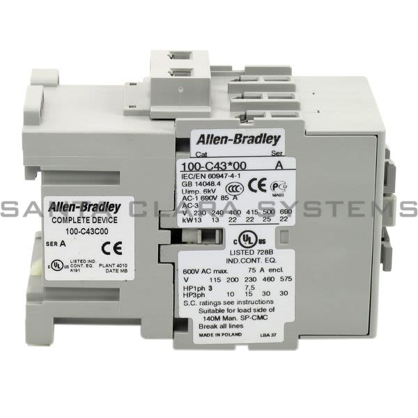 Allen Bradley 100-C43C00 Contactor Product Image
