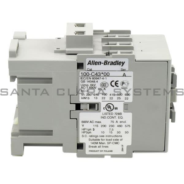 Allen Bradley 100-C43D00 Contactor Product Image