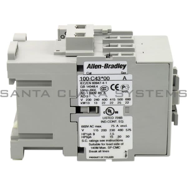 Allen Bradley 100-C43D01 Contactor Product Image