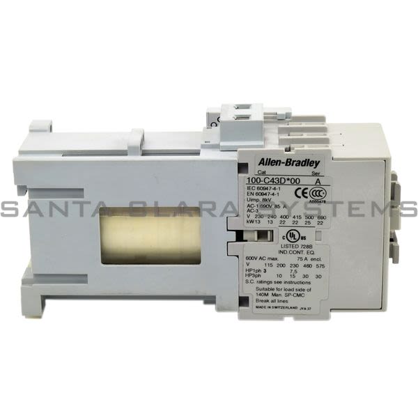 Allen Bradley 100-C43DJ10 Contactor Product Image