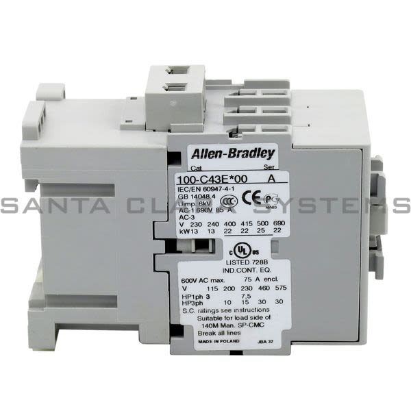 Allen Bradley 100-C43EJ00 Contactor Product Image