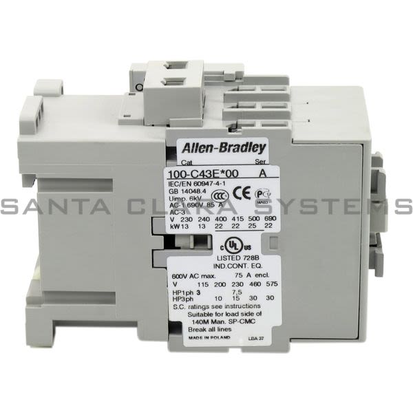 Allen Bradley 100-C43EJ10 Contactor Product Image