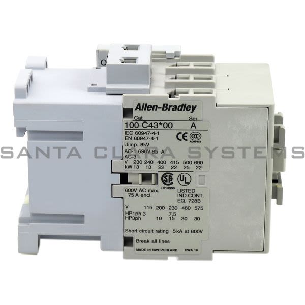 Allen Bradley 100-C43K01 Contactor Product Image