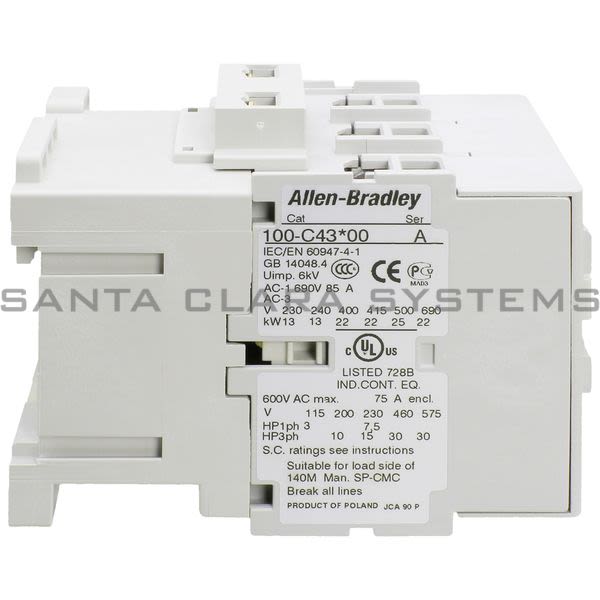 Allen Bradley 100-C43KD00 Contactor Product Image
