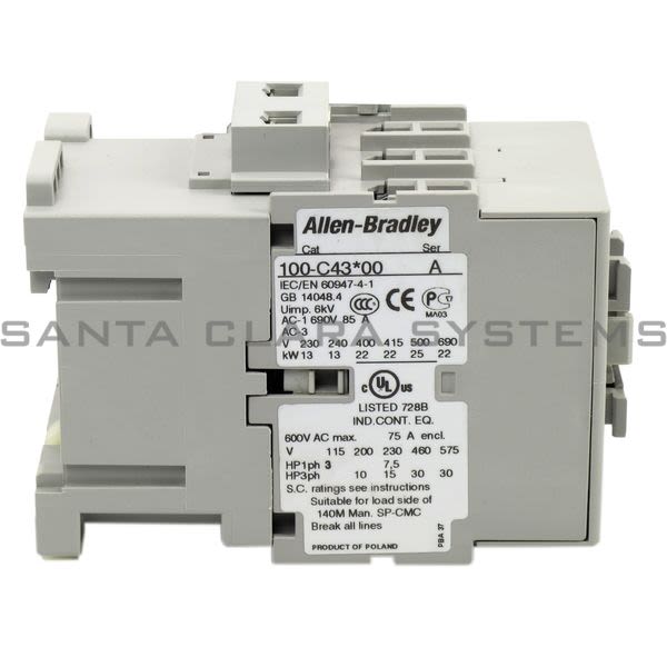 Allen Bradley 100-C43KJ00 Contactor Product Image