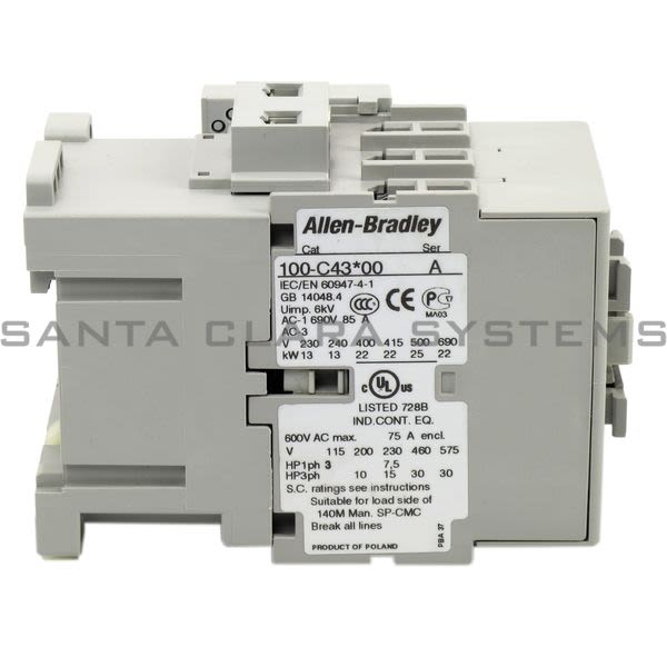 Allen Bradley 100-C43KJ01 Contactor Product Image
