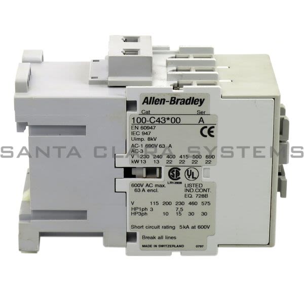 Allen Bradley 100-C43N00 Contactor Product Image