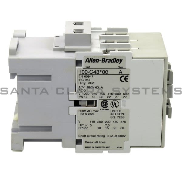 Allen Bradley 100-C43N10 Contactor Product Image