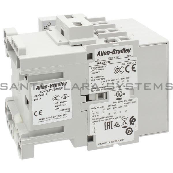 Allen Bradley 100-C43T10 Contactor Product Image