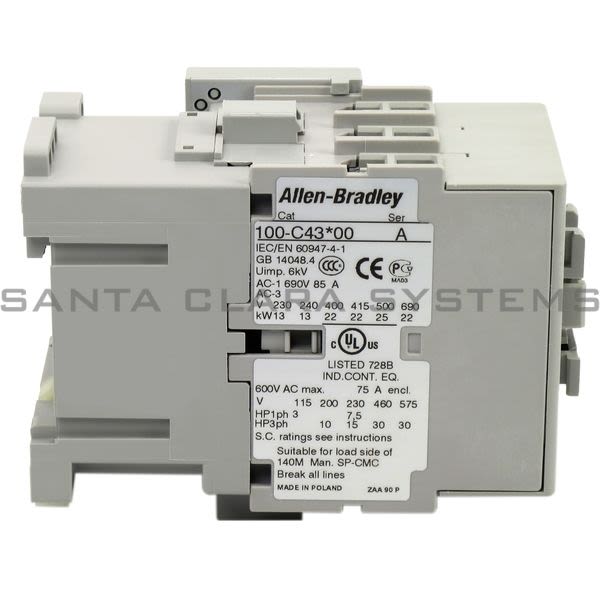 Allen Bradley 100-C43UD01 Contactor Product Image