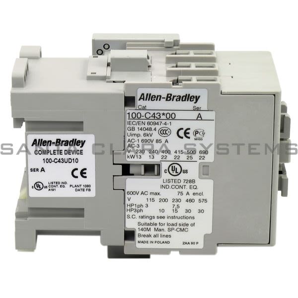 Allen Bradley 100-C43UD10  Contactor Product Image