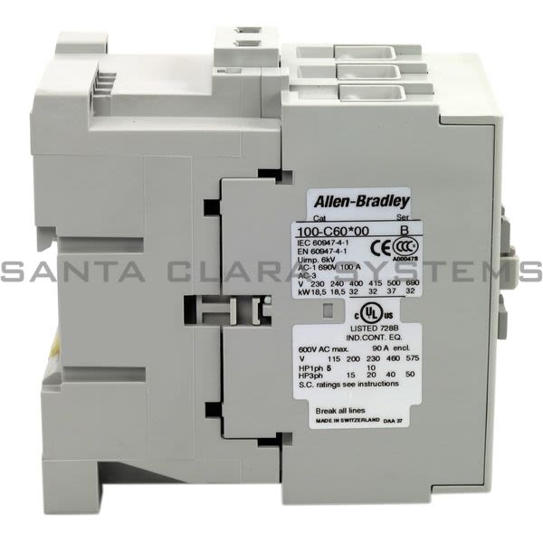 Allen Bradley 100-C60B00  Contactor Product Image